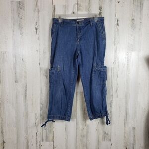 Liz Claiborne crazy horse cropped Jean's